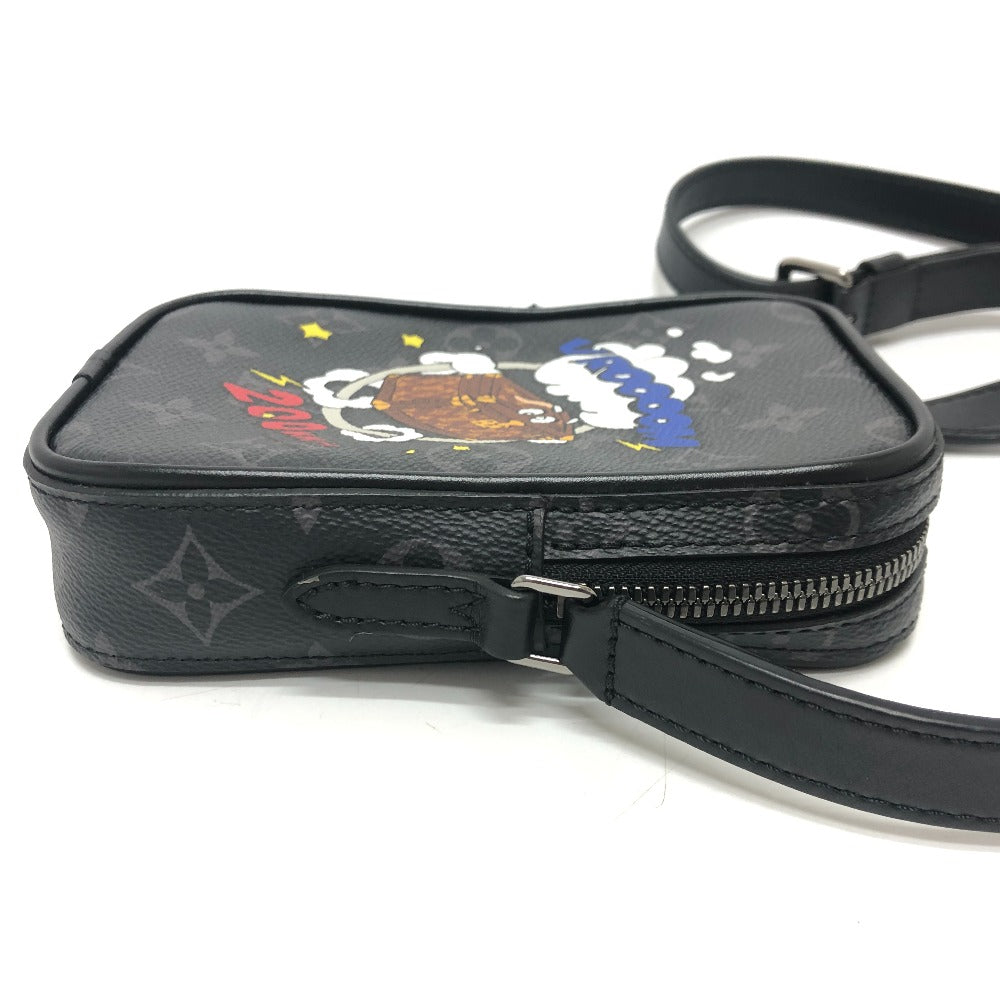 LOUIS VUITTON M45928 ダヌーヴPPM トランクプリント バック カバン 斜め掛け ショルダーバッグ モノグラムエクリプスキャンバス メンズ ブラック