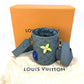 LOUIS VUITTON M81572 Taurillon Climbing Chalk Pouch Shoulder Bag in Taurillon Leather, Gray, Men's
