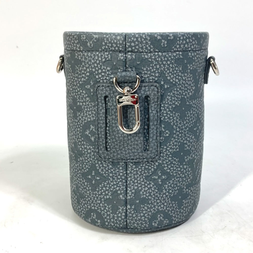 LOUIS VUITTON M81572 Taurillon Climbing Chalk Pouch Shoulder Bag in Taurillon Leather, Gray, Men's