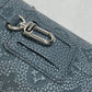 LOUIS VUITTON M81572 Taurillon Climbing Chalk Pouch Shoulder Bag in Taurillon Leather, Gray, Men's