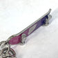 LOUIS VUITTON MP3269 Skateboard Jeweled Sack Bag Charm Keychain Metal Men's Black