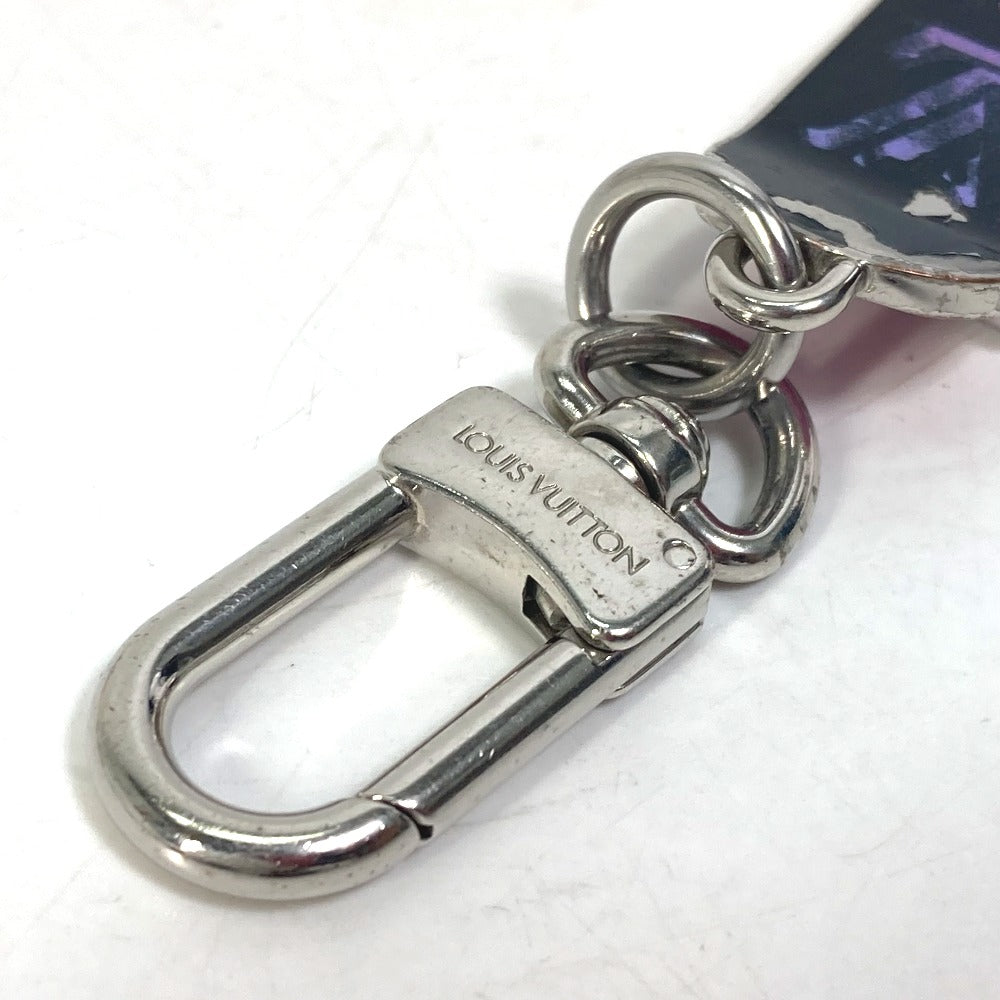 LOUIS VUITTON MP3269 Skateboard Jeweled Sack Bag Charm Keychain Metal Men's Black
