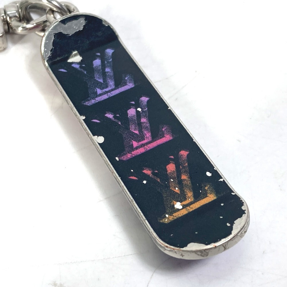 LOUIS VUITTON MP3269 Skateboard Jeweled Sack Bag Charm Keychain Metal Men's Black