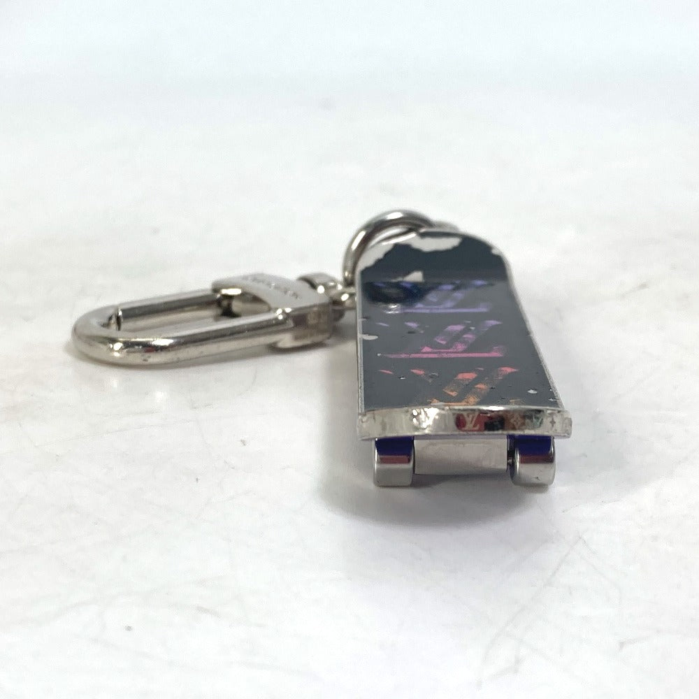 LOUIS VUITTON MP3269 Skateboard Jeweled Sack Bag Charm Keychain Metal Men's Black