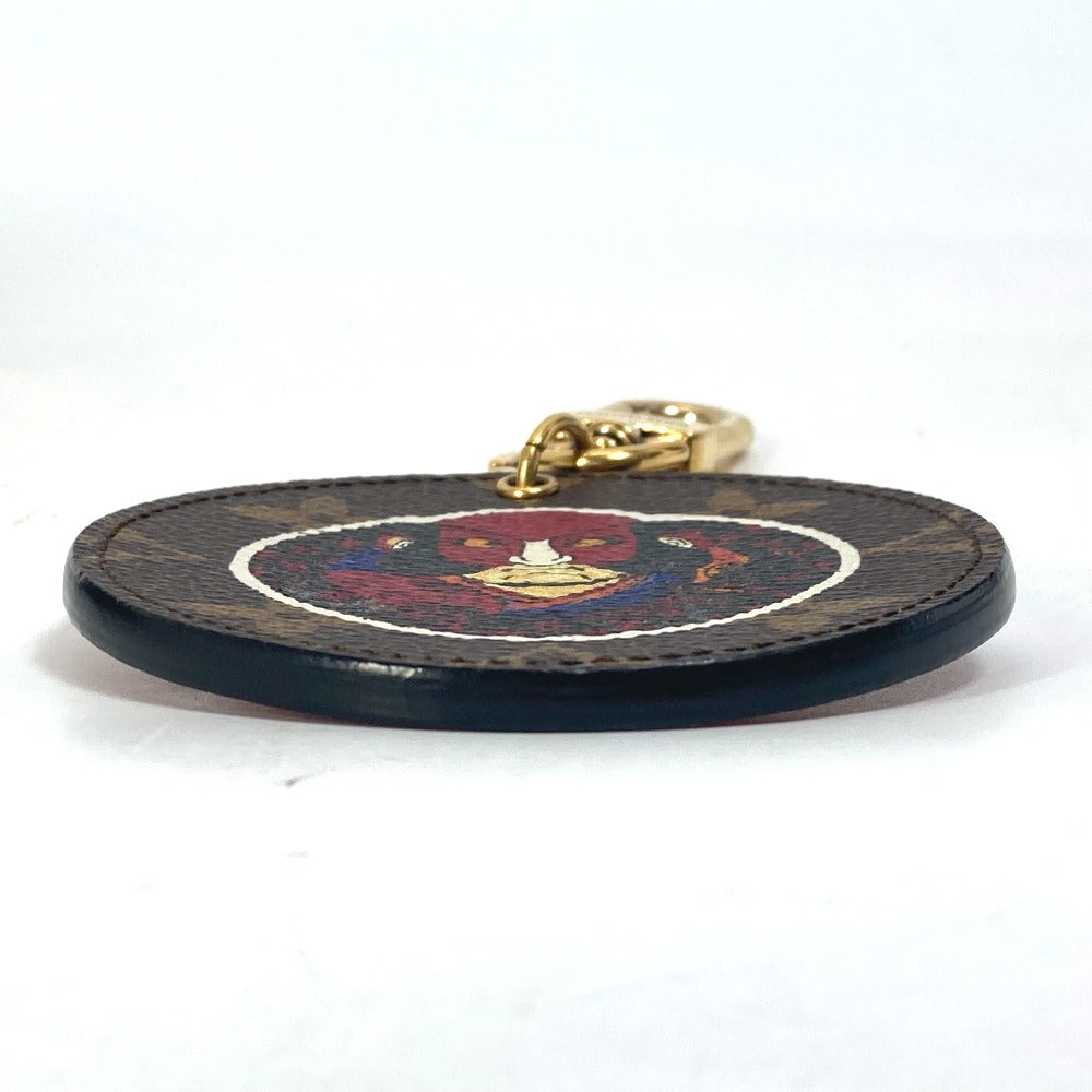 LOUIS VUITTON MP1949 Monogram Kansai Yamamoto Kabuki Daruma Porte-Clés Illustre Bag Charm Keychain Monogram Canvas Women's Brown