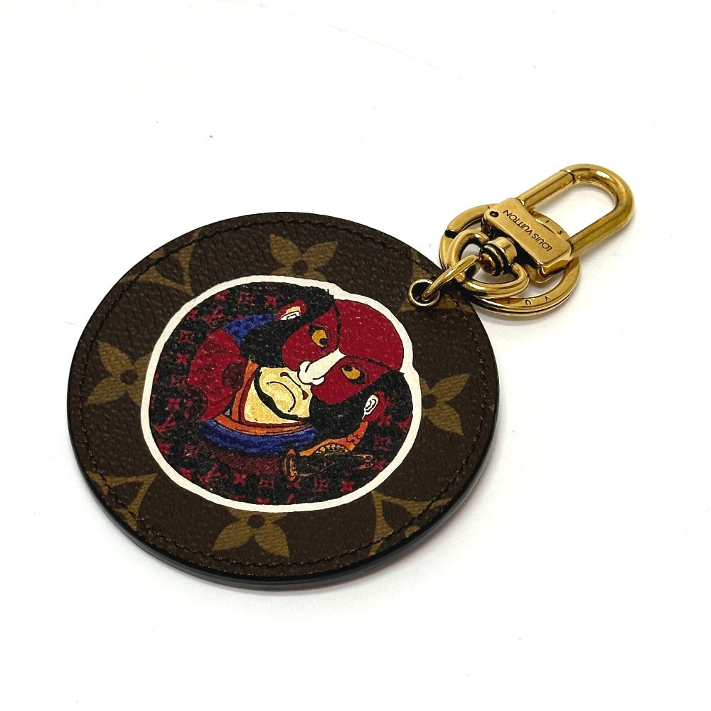 LOUIS VUITTON MP1949 Monogram Kansai Yamamoto Porte-Clés Illustre Kabuki Keychain Monogram Canvas Women's Brown