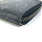 LOUIS VUITTON M80994 Monogram Eclipse Zippy Dragonne Trunk Print Long Wallet in Monogram Eclipse Canvas, Men's, Black