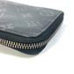 LOUIS VUITTON M80994 Monogram Eclipse Zippy Dragonne Trunk Print Long Wallet in Monogram Eclipse Canvas, Men's, Black