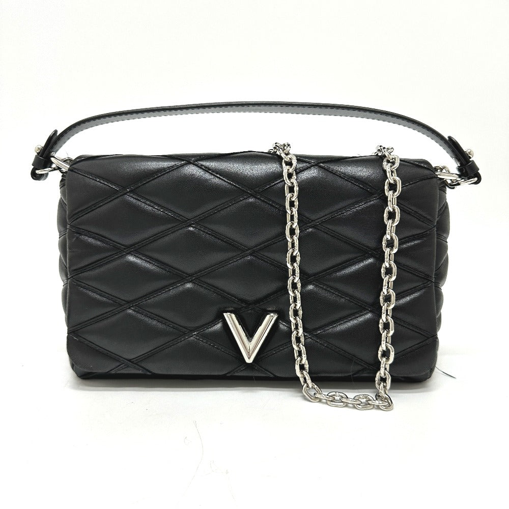 LOUIS VUITTON M50216 Quilted Maltage 2-Way Chain Handbag/Crossbody/Shoulder Bag in Leather (Noir/Black)