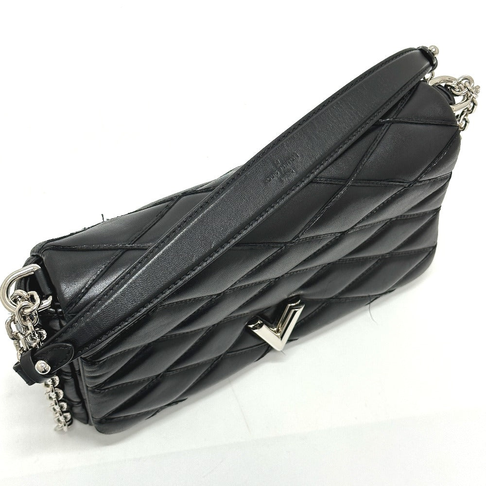 LOUIS VUITTON M50216 Quilted Maltage 2-Way Chain Handbag/Crossbody/Shoulder Bag in Leather (Noir/Black)