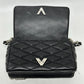 LOUIS VUITTON M50216 Quilted Maltage 2-Way Chain Handbag/Crossbody/Shoulder Bag in Leather (Noir/Black)