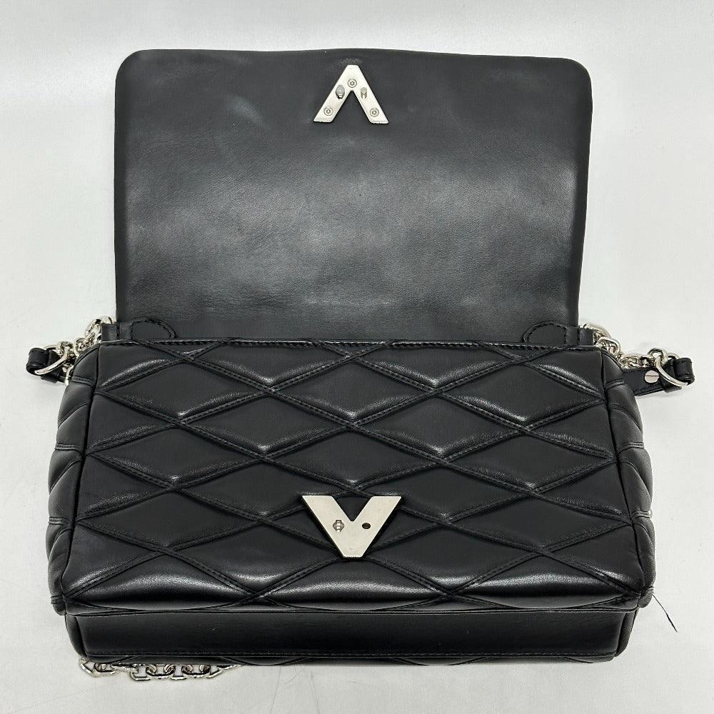 LOUIS VUITTON M50216 Quilted Maltage 2-Way Chain Handbag/Crossbody/Shoulder Bag in Leather (Noir/Black)