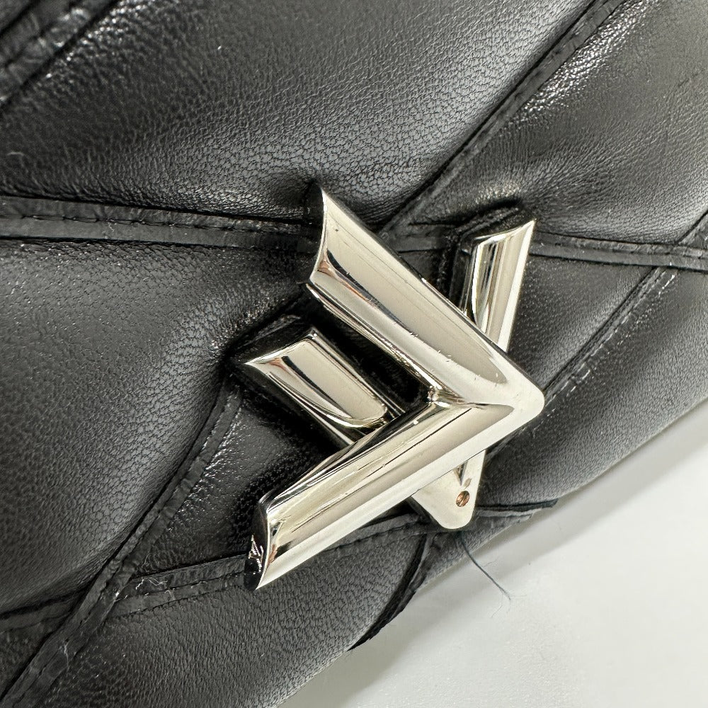 LOUIS VUITTON M50216 Quilted Maltage 2-Way Chain Handbag/Crossbody/Shoulder Bag in Leather (Noir/Black)