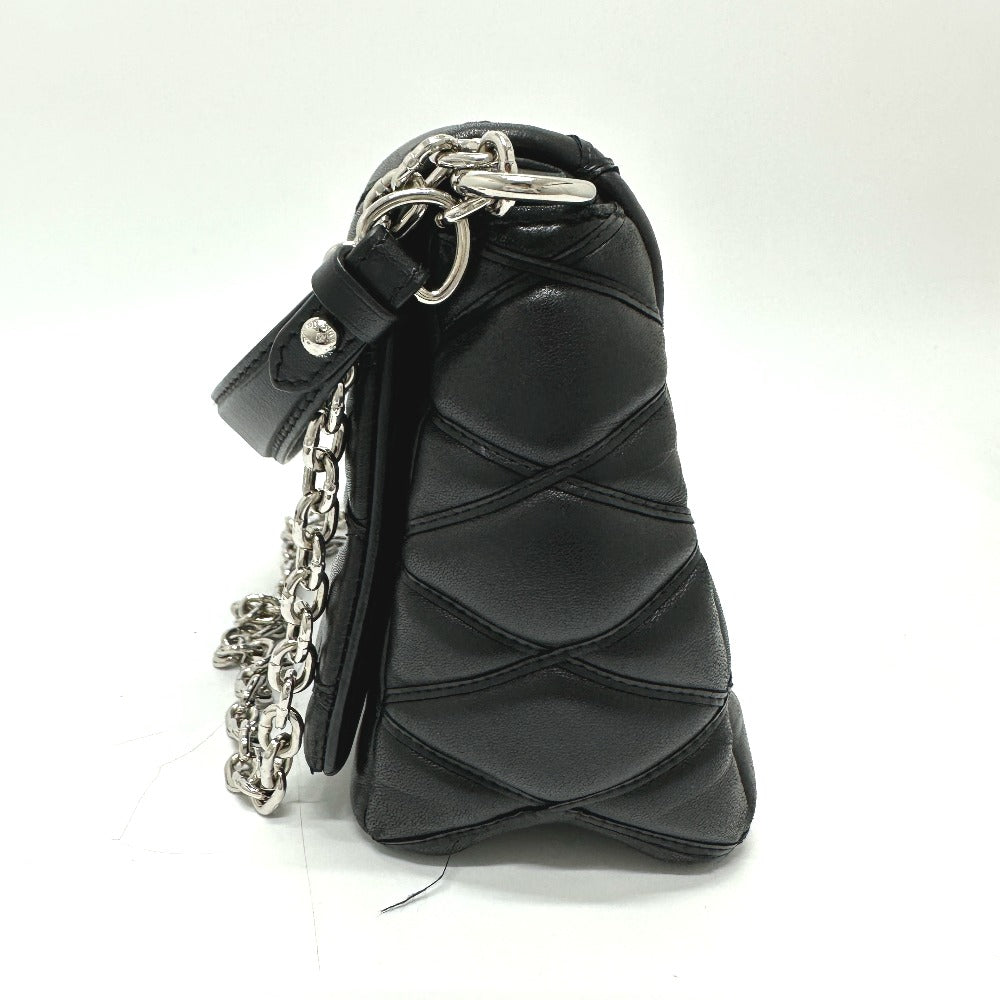 LOUIS VUITTON M50216 Quilted Maltage 2-Way Chain Handbag/Crossbody/Shoulder Bag in Leather (Noir/Black)