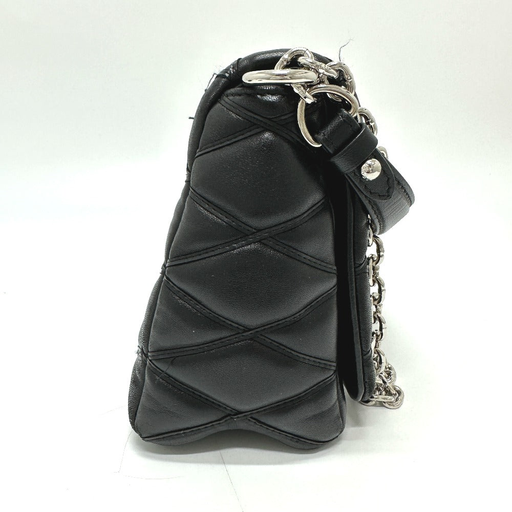 LOUIS VUITTON M50216 Quilted Maltage 2-Way Chain Handbag/Crossbody/Shoulder Bag in Leather (Noir/Black)