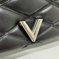 LOUIS VUITTON M50216 Quilted Maltage 2-Way Chain Handbag/Crossbody/Shoulder Bag in Leather (Noir/Black)