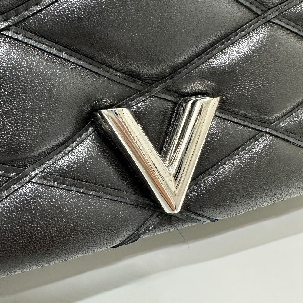 LOUIS VUITTON M50216 Quilted Maltage 2-Way Chain Handbag/Crossbody/Shoulder Bag in Leather (Noir/Black)