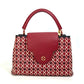 LOUIS VUITTON M42926 プレーティング LVシグネチャー カプシーヌPM 2WAYバッグ カバン ハンドバッグ レザー レディース ルビー レッド