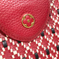 LOUIS VUITTON M42926 プレーティング LVシグネチャー カプシーヌPM 2WAYバッグ カバン ハンドバッグ レザー レディース ルビー レッド