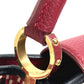 LOUIS VUITTON M42926 プレーティング LVシグネチャー カプシーヌPM 2WAYバッグ カバン ハンドバッグ レザー レディース ルビー レッド
