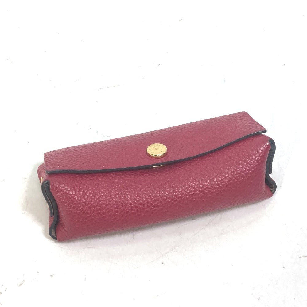 LOUIS VUITTON M61486 印鑑ケース ポーチ ポシェット リヴェットPM リップケース 小物入れ レザー レディース ピンク