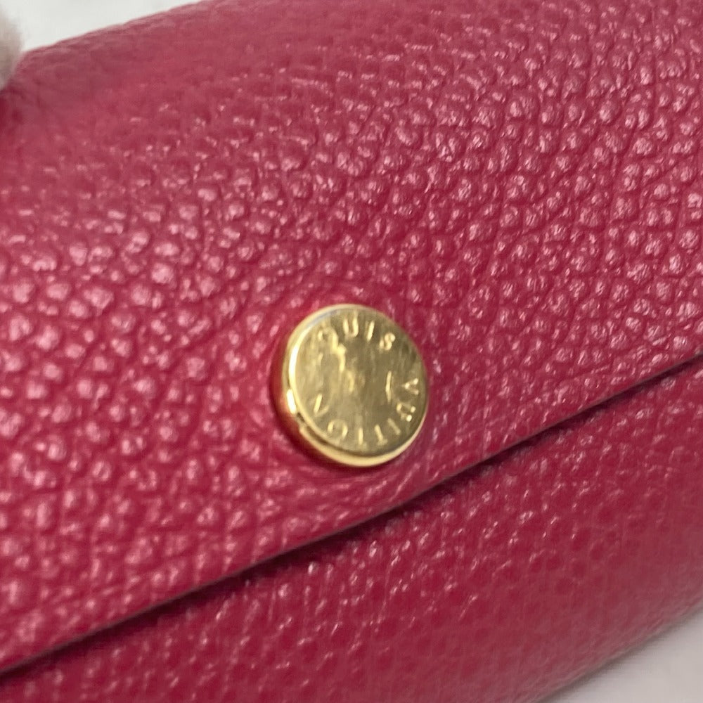 LOUIS VUITTON M61486 印鑑ケース ポーチ ポシェット リヴェットPM リップケース 小物入れ レザー レディース ピンク