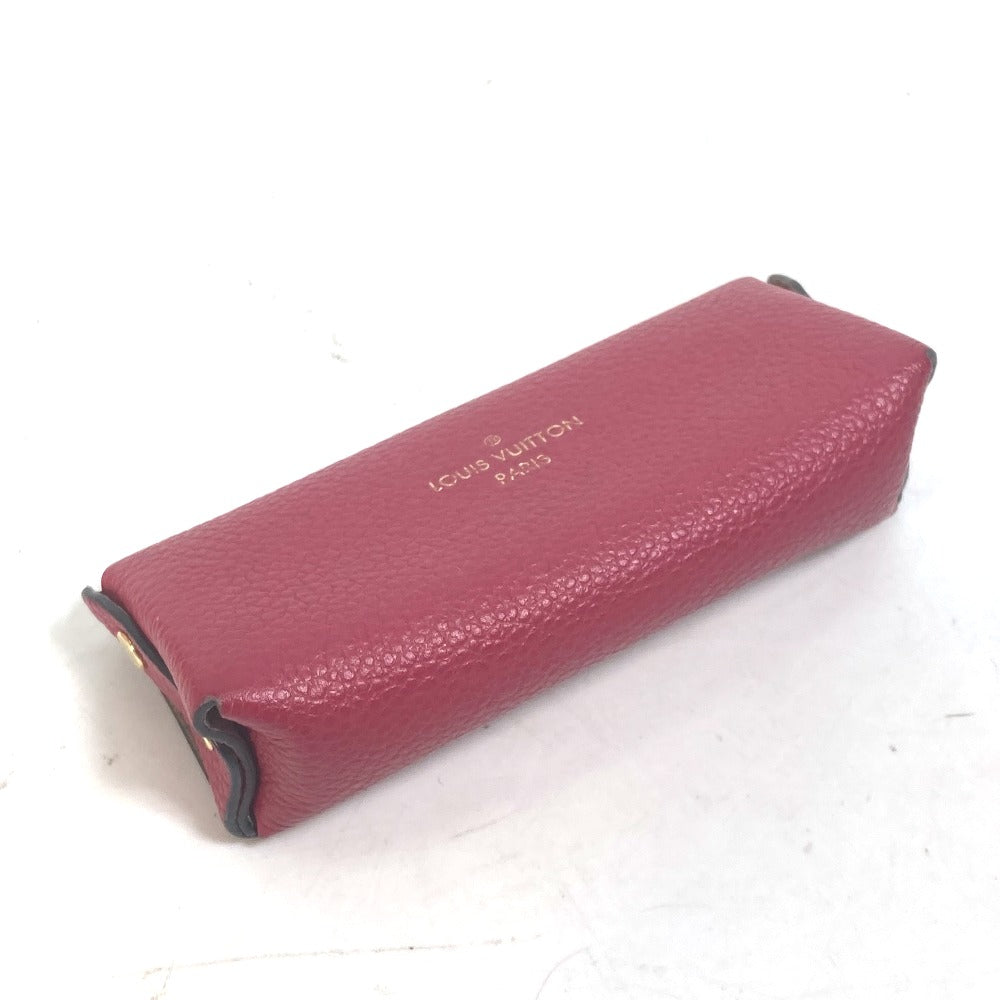LOUIS VUITTON M61486 印鑑ケース ポーチ ポシェット リヴェットPM リップケース 小物入れ レザー レディース ピンク