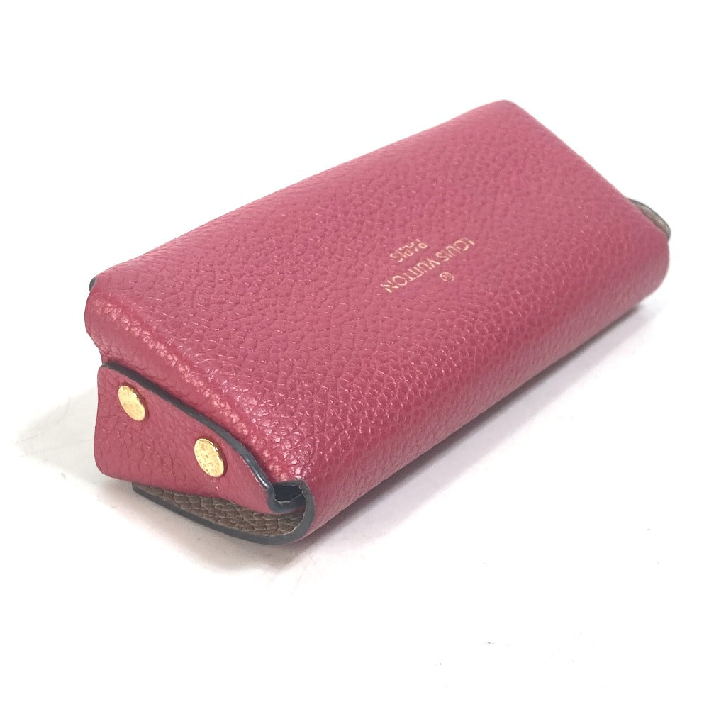 LOUIS VUITTON M61486 印鑑ケース ポーチ ポシェット リヴェットPM リップケース 小物入れ レザー レディース ピンク