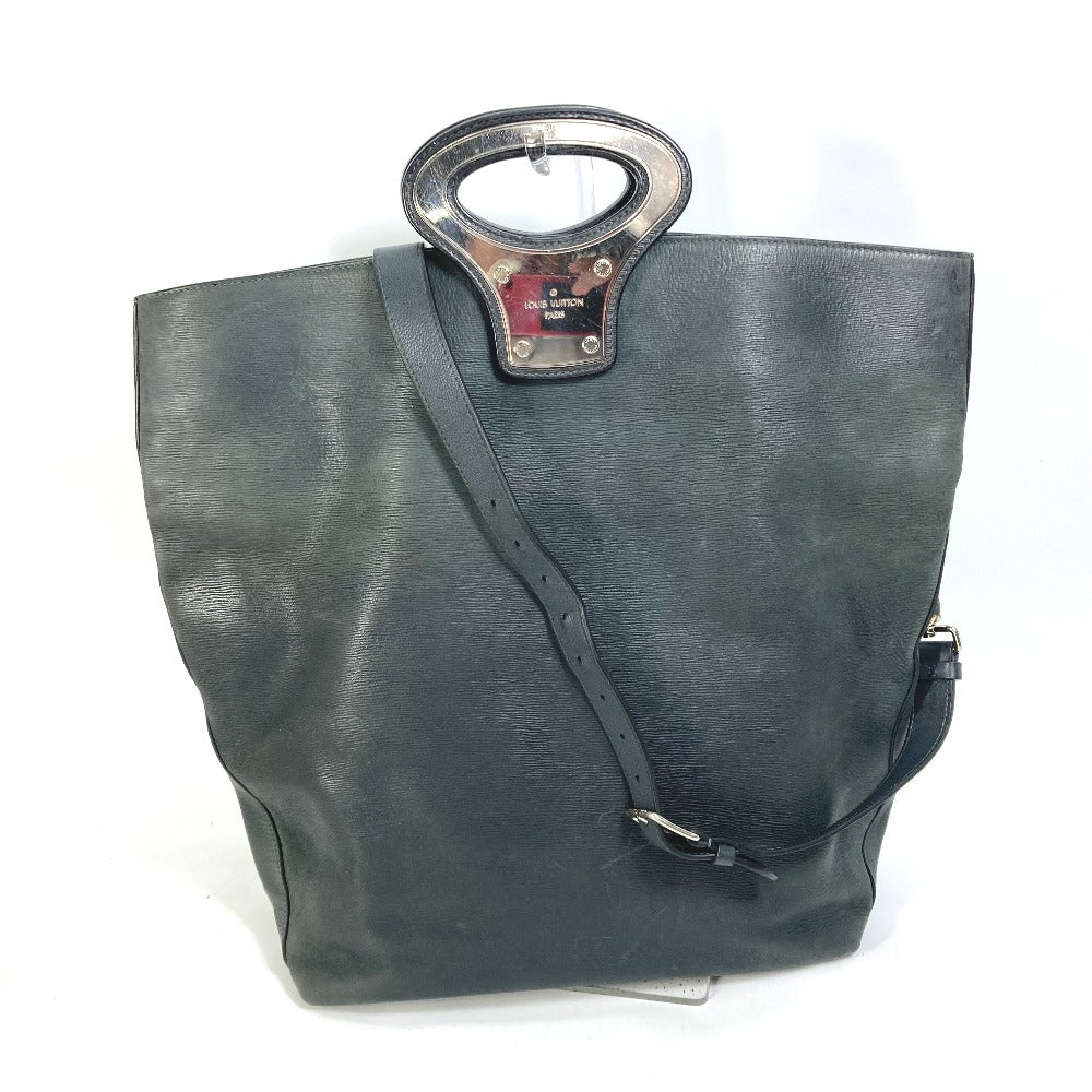 LOUIS VUITTON Men's Runway Exclusive Cuir Epi NS 2-Way Handbag/Crossbody/Shoulder Bag in Leather, Noir Black
