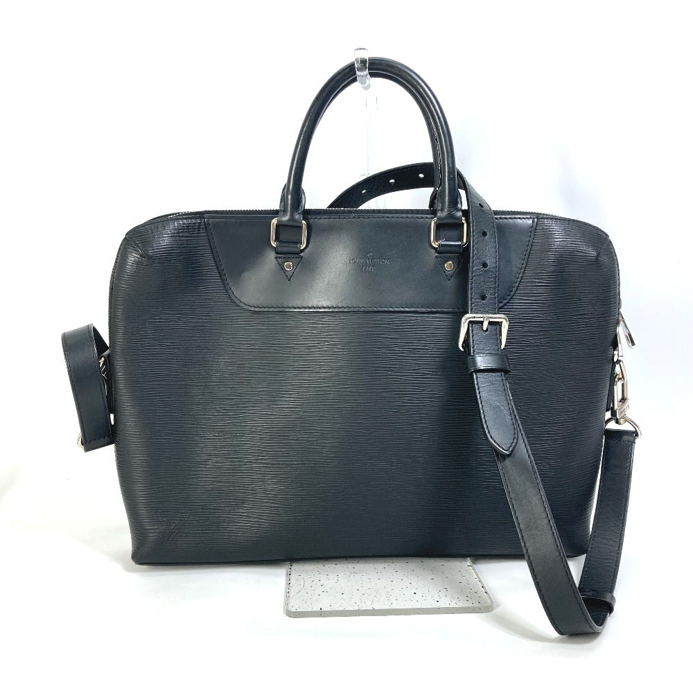 LOUIS VUITTON M50163 Epi Leather Porte-Document-Jour PDJ 2-Way Shoulder Bag/Briefcase/Business Bag in Epi Leather, Men's, Noir Black