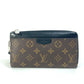 LOUIS VUITTON M69407 モノグラムマカサー ジッピードラゴンヌ ストラップ付 長財布 モノグラムキャンバス メンズ ブラウン