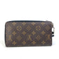 LOUIS VUITTON M69407 モノグラムマカサー ジッピードラゴンヌ ストラップ付 長財布 モノグラムキャンバス メンズ ブラウン