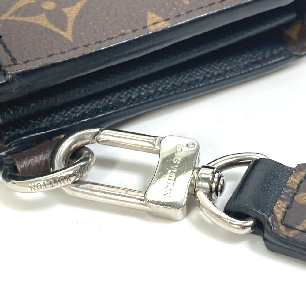 LOUIS VUITTON M69407 モノグラムマカサー ジッピードラゴンヌ ストラップ付 長財布 モノグラムキャンバス メンズ ブラウン