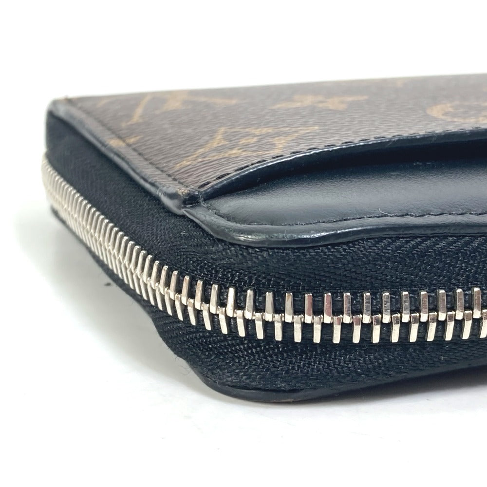 LOUIS VUITTON M69407 モノグラムマカサー ジッピードラゴンヌ ストラップ付 長財布 モノグラムキャンバス メンズ ブラウン