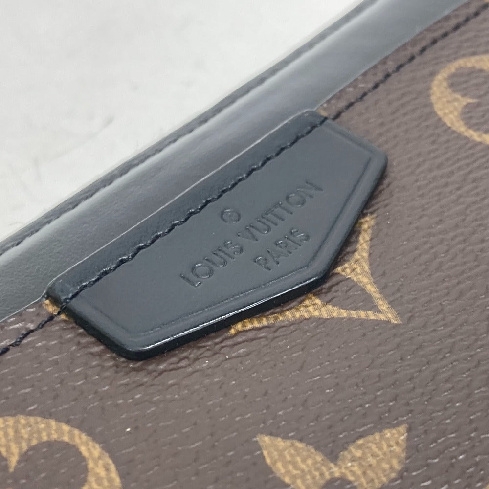 LOUIS VUITTON M69407 モノグラムマカサー ジッピードラゴンヌ ストラップ付 長財布 モノグラムキャンバス メンズ ブラウン