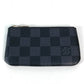 LOUIS VUITTON N60155 ダミエグラフィット カードキーケース ポシェット・クレ 小銭入れ 財布 キーリング付き コインケース ダミエグラフィットキャンバス ユニセックス ブラック