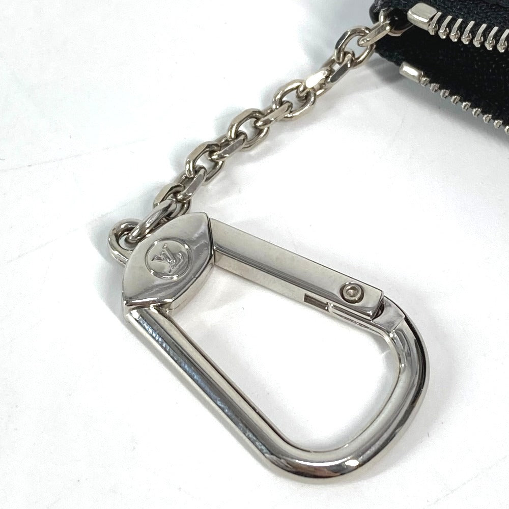 LOUIS VUITTON N60155 ダミエグラフィット カードキーケース ポシェット・クレ 小銭入れ 財布 キーリング付き コインケース ダミエグラフィットキャンバス ユニセックス ブラック