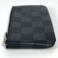 LOUIS VUITTON N60155 ダミエグラフィット カードキーケース ポシェット・クレ 小銭入れ 財布 キーリング付き コインケース ダミエグラフィットキャンバス ユニセックス ブラック
