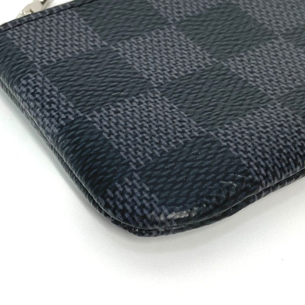 LOUIS VUITTON N60155 ダミエグラフィット カードキーケース ポシェット・クレ 小銭入れ 財布 キーリング付き コインケース ダミエグラフィットキャンバス ユニセックス ブラック