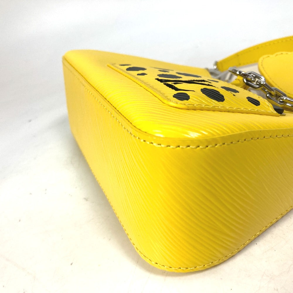 LOUIS VUITTON M21702 草間彌生コラボ LVxYK マレリーニ 2WAY カバン ショルダーバッグ 斜め掛け ハンドバッグ エピレザー レディース ジョーヌ イエロー