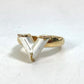 LOUIS VUITTON M69596 Berg Essential V Pearlfection Ring, GP, Women's, Gold