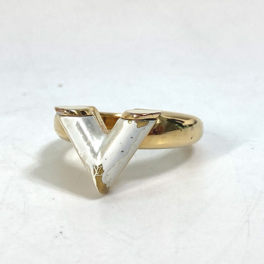 LOUIS VUITTON M69596 Berg Essential V Pearlfection Ring, GP, Women's, Gold
