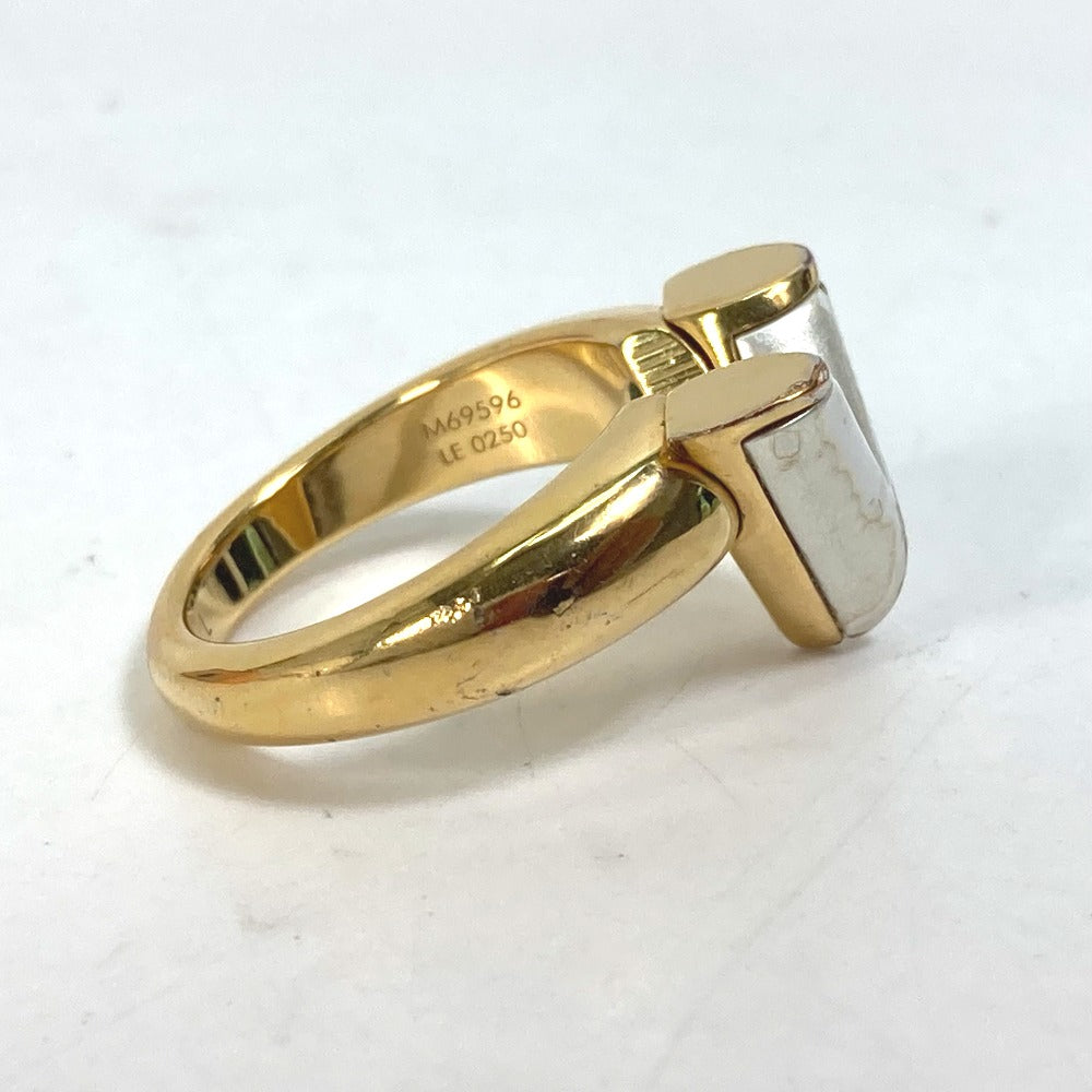 LOUIS VUITTON M69596 Berg Essential V Pearlfection Ring, GP, Women's, Gold