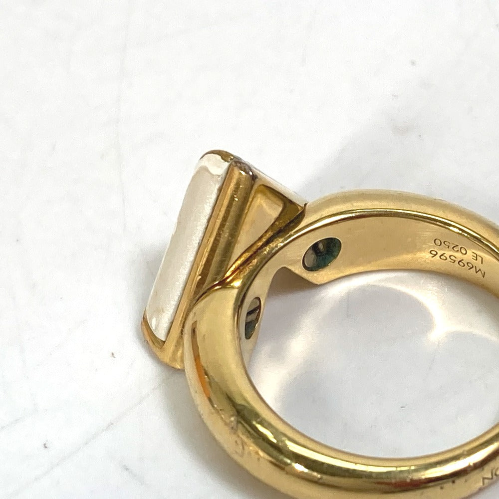 LOUIS VUITTON M69596 Berg Essential V Pearlfection Ring, GP, Women's, Gold