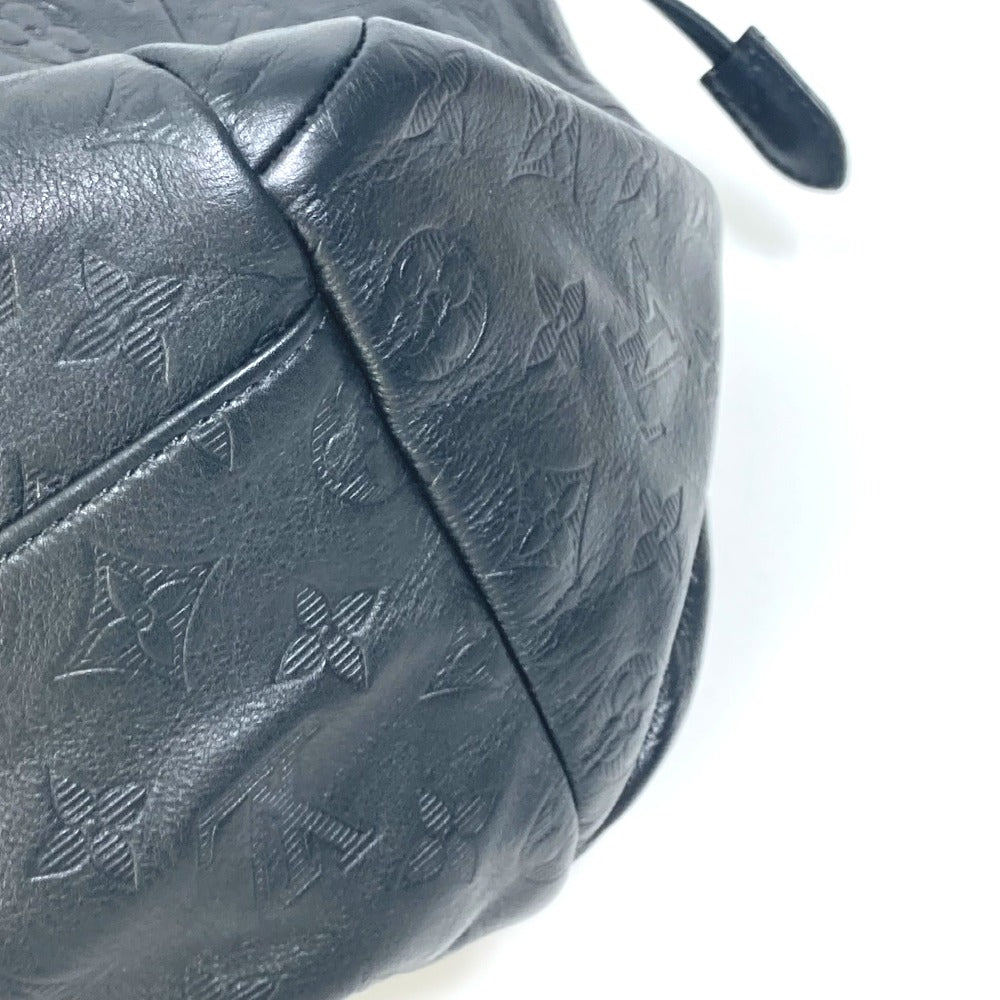 LOUIS VUITTON M43680 モノグラムシャドウ ディスカバリー バックパック カバン リュックサック レザー メンズ ブラック