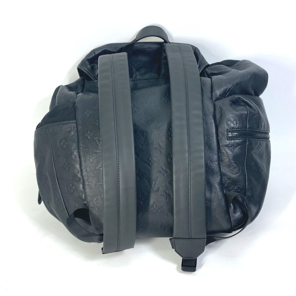 LOUIS VUITTON M43680 モノグラムシャドウ ディスカバリー バックパック カバン リュックサック レザー メンズ ブラック