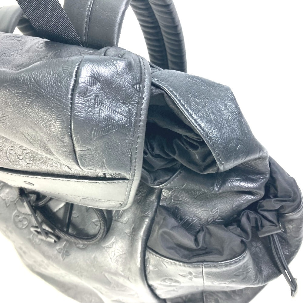 LOUIS VUITTON M43680 モノグラムシャドウ ディスカバリー バックパック カバン リュックサック レザー メンズ ブラック