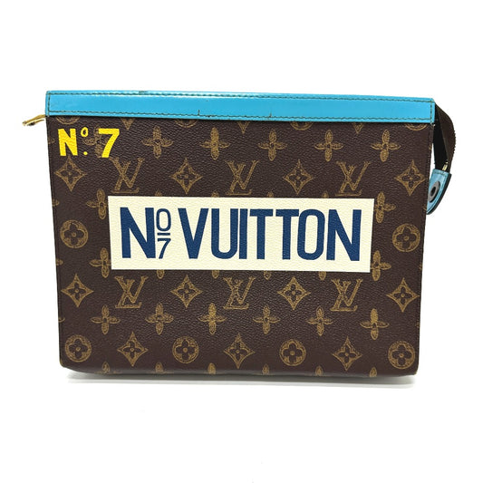 LOUIS VUITTON M81204 モノグラム ポシェット ヴォワヤージュ MM カバン ポーチ セカンドバッグ クラッチバッグ モノグラムキャンバス メンズ ブラウン