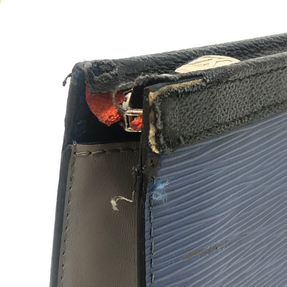 LOUIS VUITTON M62912 ポシェットヴォワヤージュMM カバン クラッチ セカンドバッグ エピエレクトリックレザー メンズ ブルー
