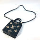 LOUIS VUITTON M81416 Monogram Empreinte Petite Sac Plat 2-Way Handbag, Crossbody, Shoulder Bag, Monogram Empreinte Leather, Women's, Black